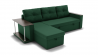 Диван Атланта (ЗР) Цвет фасада: Зеленый; Тип: Левый/правый; Материал фасада: Металл/Велюр_800405