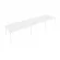Переговорный стол (3 столешницы) Metal System Б.ПРГ-3.4 Белый_243713