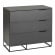 Комод 3 ящика CITY 400955801h Графит_377660