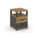 Тумба приставная с 2-мя ящиками и надставкой CONCEPT CN.TUP-002 B/W Сандал Янтарный Антрацит_1024408