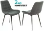 Стулья для кухни Бюрократ KF-6 Серый Alfa 44 2 шт._280673