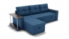 Диван Атланта (ЗР) Цвет фасада: Синий; Тип: Левый/правый; Материал фасада: Металл/Велюр_800408