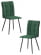 Стул обеденный Bari (2 шт. в упаковке) LT, велюр, Deep Forest (изумруд), 41х55х89 см_3510913
