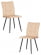 Стул обеденный Bari (2 шт. в упаковке) LT, экокожа , бежевая, 41х55х89 см_3510917