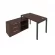 Рабочая станция на П-образном м/к с опорной тумбой левая Metal System Б.РС-СТС-2.2 Л Венге/Антрацит_241457