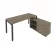 Рабочая станция на П-образном м/к с опорной тумбой правая Metal System Б.РС-СТС-2.4 Пр Вяз/Антрацит_242512