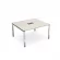 Стол системы БЭНЧ, переговорный, начальный GLOSS LINE НСПН-П.926 Ivory_218985