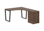 Стол эргономичный с тумбой правый EDIS EVCET 1318 R Дуб Денвер темный Мокко_3638011
