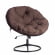 Кресло CLOUDE HOME рогожка/металл, 97х98х90-96см, коричневый, 3М7-147_954531