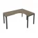 Стол письменный METAL SYSTEM БП.СА-4 Пр Вяз/Антрацит_237496