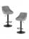 Стул барный DOBRIN LOGAN BLACK (серый велюр (MJ9-75)) 2 шт_3636518