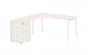 Стол эргономичный с тумбой (левый) EDIS ELCET 1518 L Ясень Траун Белый_3640652
