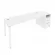 Рабочая станция с опорной тумбой Metal System Б.РС-СТП -1.5 Белый_239441