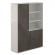 Шкаф высокий двойной с отделением для одежды Atlas NZ-0303+NZ-0302.GS.BTСерый камень Бренсон Трюфель_3239457
