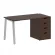 Стол письменный HOME OFFICE VR.SP-3-138.4.A Венге Цаво/Серый металл_228620