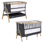 Кровать-трансформер приставная Tutti Bambini (Тутти Бамбини) CoZee XL 120*60 см Oak/Liquorice 211209/3581_266442