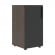 Шкаф-колонка с глухой малой дверью (левый) VELION VLCS 40.1 L Яшма черный Дуб Сильвер_2998955