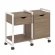 Тумба на колесных опорах наборная. Вариант №3 LOFT VR.L-TN-3.K Металл белый Дуб Аризона_226931
