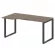 Стол криволинейный левый на О-образном м/к METAL SYSTEM БО.СА-1 Л Вяз/Антрацит_247038