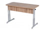 Парта двухместная эргономическая (рост 3-7) Дуб Вотан/Металл Серый_3682450