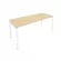 Стол письменный METAL SYSTEM Б.СП-5 Акация/Белый_237384