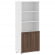 Шкаф с одним комплектом глухих малых дверей EDIS EHCS 85.5 Дуб Денвер темный Мокко Белый_3653681