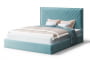 Кровать МИРА 2000*1400мм (без опор), велюр NEO 22 (бирюзовый), (б/основания, б/матраса)_885553