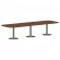 Конференц-стол на 10-12 человек IMAGO ПРГ-7 Орех Французский-алюминий_230410