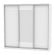 Шкаф-купе B-230х235х60-2(Белый-D9D10D9)_356466