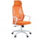 Кресло руководителя CHAIRMAN CH636 ткань/сетка оранжевый, белый пластик (M)_3680274