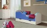 Кровать детская ОБЛАКА №2 700*1400 Белый/Синий_201534